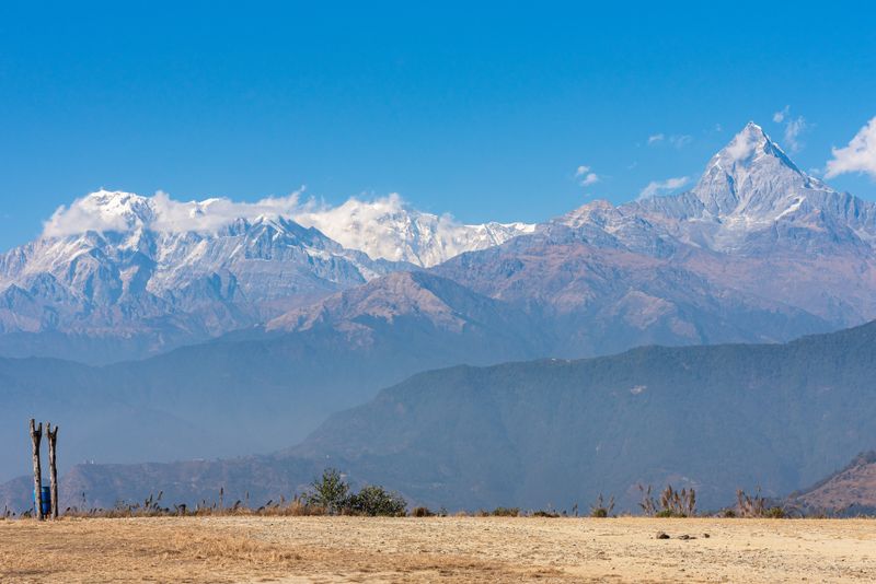 Annapurna range from Pokhara, Nepal